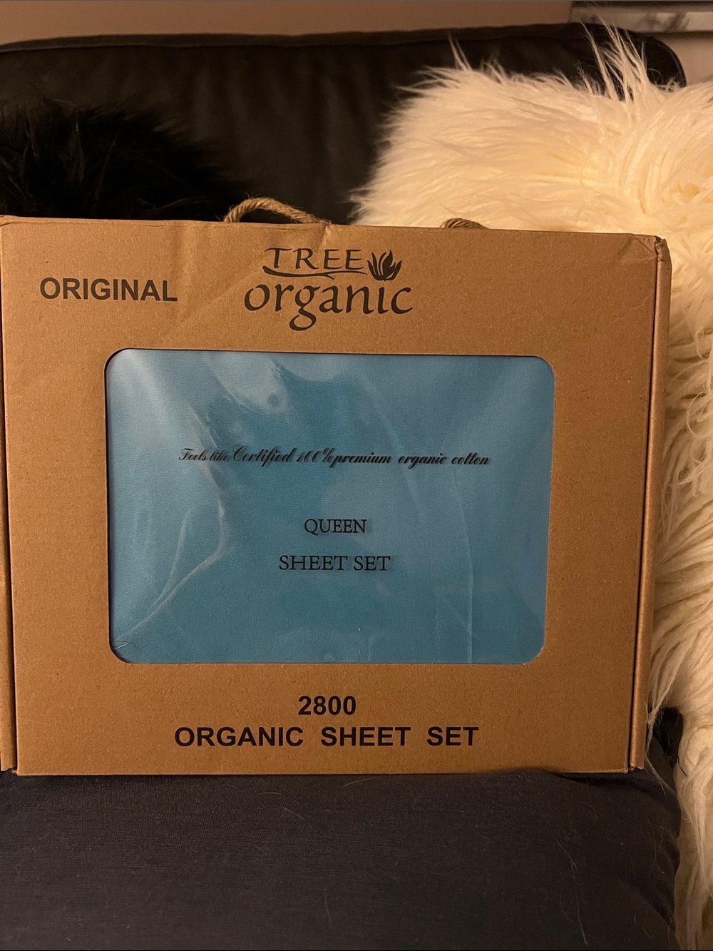 Tree Organic Queen Sheet Set -  new in box